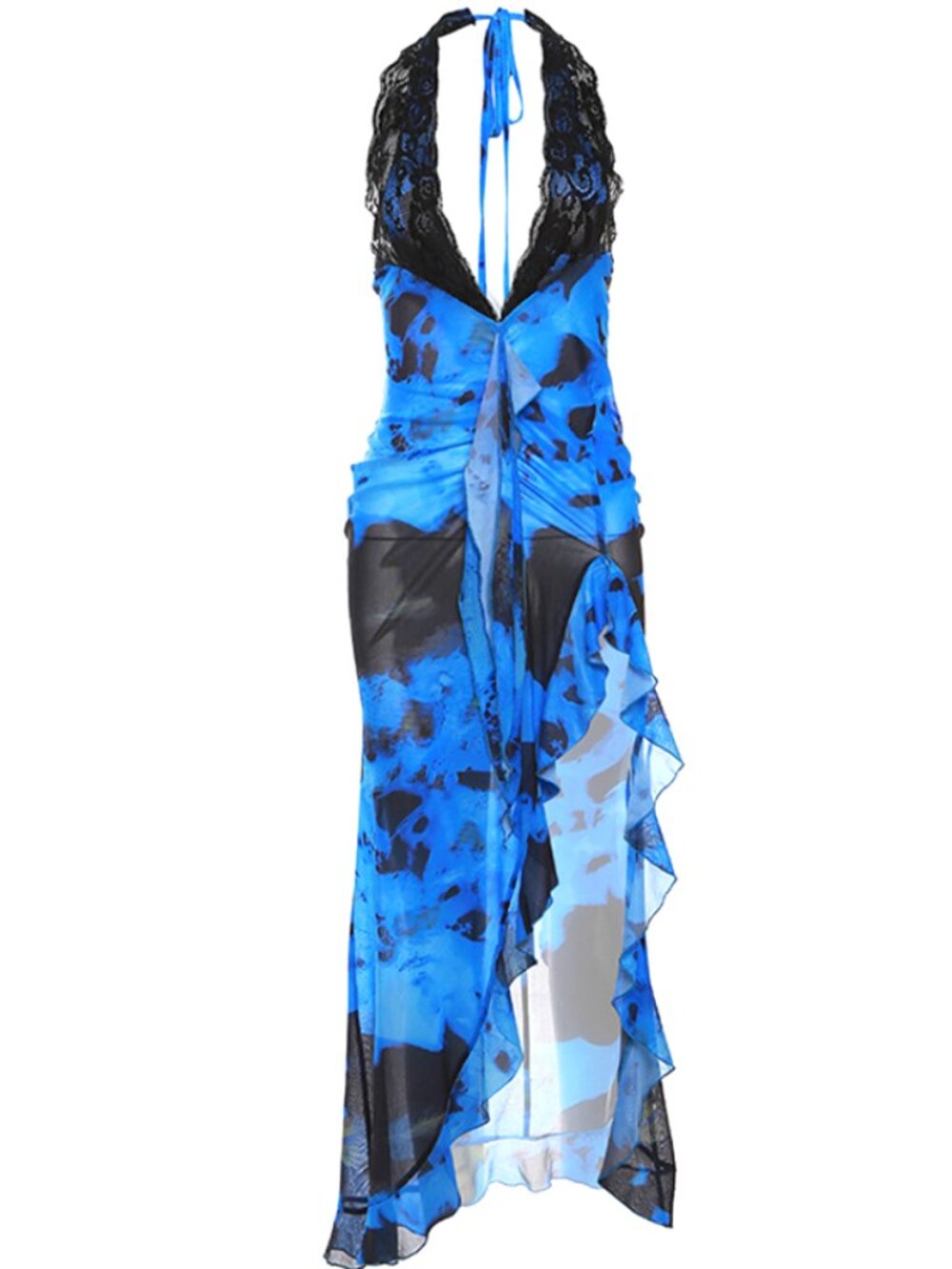 Outcast Ashlen Maxi Dress Midnight Sea in Black
